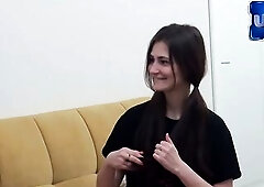 A Date with a Classmate and Hardcore Sex with a Breasty Cutie - Natural Tits