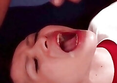 Asian futanari playing in classroom