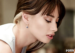 Slutty student 18+ Aria Lee Takes Teachers BBC for a Passing Grade GP2292 - PornWorld