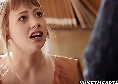 Erotic kissing and pussy eating in the office by blonde Ivy Wolfe and lesbian Magdalene St M