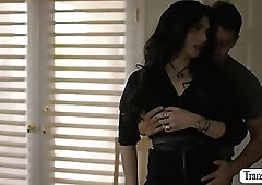 Gorgeous TS barebacked by ex boyfriend