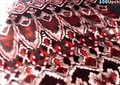 Fantastic obese cutie has no idea that upskirt spy camera is filming her perfectly-looking cunt in cute belt.