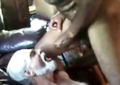 Mature Gay Blowjob and Cum Eating - Amateur Daddy Video