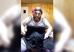 Amateur crossdressing excitement mixed with explosive cum and msevelyn