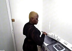 This chab drilled me right here in the laundry room.