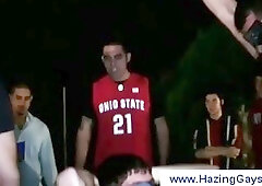 Mean hazing leaders humiliating outdoor