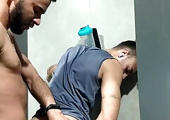 the dude was looking at me during teaching, I took him to the shower and put him to breastfeed