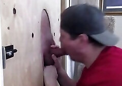Hot Sucking Through The Gloryhole