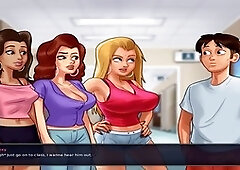 Stepmom Debbie gets a hot rubdown in summertime saga by MissKitty2K