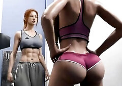 Scarlett goes to a semen donation center to assist couples get preggo , The nurse is surprised by the rod that babe sees this babe tells him about a f