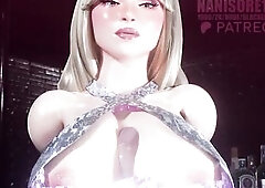 Sabrina Carpenter titjob POV CG Game Animation