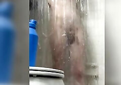 Horny puppy cutie in the shower pt1