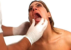 Passionate hottie with shaved pussy Rita feels pleasure in her crack