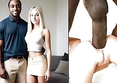 My GORGEOUS GOLDEN-HAIRED WIFE being BURNED IN by her recent lover (GIFTED and BIGGEST EBONY) - BBC Surprise!