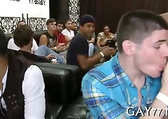 Fellows blow a beef whistle in public