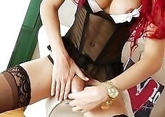 Easy-going redhead with a hard-on does a great masturbation solo