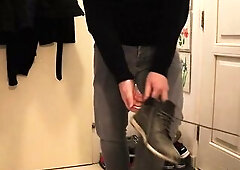 Hunk Desperation & Wetting - Please let me use the Lavatory!!!