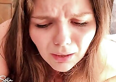 Sarah doesn't like anal - it always hurts and isn't joy for her. That's why I enjoyed making this painal movie. I even cum on her dark 