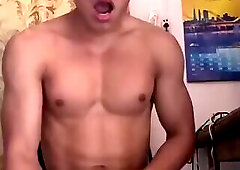 Vietnamese straight guy wanks