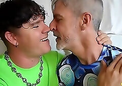 ManPuppy Richard Lennox And Leo Blue Share an Intense Daddy Boy Makeout Session