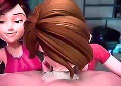 Cass x Helen - 2 MILFs superlatively good animation!