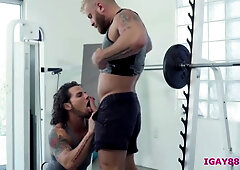 Hunk gay Archer Croft sore asshole gets reamed by Riley Mitchell