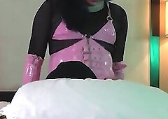 Fucking Trans Woman in Chastity - Compilation 8