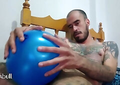 Mighty and rich balloon straw fetish