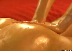 Medical exam of his swollen prostate using hot techniques