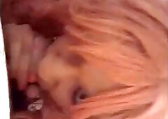 Cheap sissy whore sucking fat old man in trailer