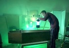 Mummy Elicia Solis fucked and facialed by a bridegroom in the basement