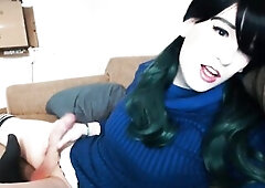 Amazingly Cute CrossDresser Cums twice