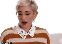 the raunchy dream of blond breasty skye blue with nerd