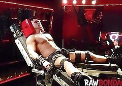 Willing sub gets into a bondage and endure pain for pleasure