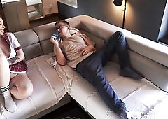 Redheaded honey knows how to ride my hard weenie