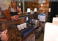 Two Hot Promiscuous Ladies Close the Night with BBC Bartender