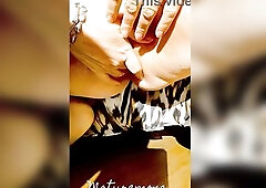 Hawt older cougar squats and plays with her wide open delightsome pussy