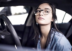 Sensual brunettes Emily Willis and Gianna Dior are fucking in the garden