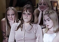 Lesbian teen orphans eating a busty blonde MILFs Rachael Cavalli pussy