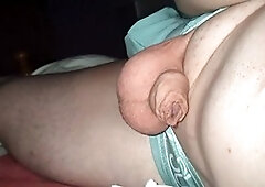 Hitachi, sex toy, pre cum dripping