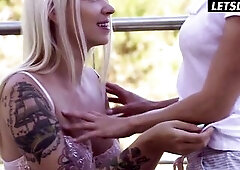 Lena Love & Arteya Indulge In Steamy Lesbo Bang Outside - A GAL KNOWS