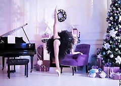 Lara Frost is a dissolute and supple exposed Russian ballerina! Bare Russian ballet Christmas tale!
