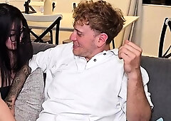 BBW threeway with meaty caboose porks his meaty shaft -