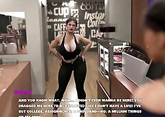 U play as a penniless, love-free 20-smth who has just started working at a newly opened coffee shop, owned by Carmen: a fiery, latterly divorced Lalin