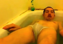 okaying in the bathtub