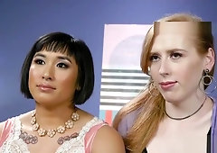 Sexy shemale foot and cumshot