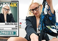 LOAN4K. Horny loan cheater Daruma Rai didn’t mind to make up her fault with ANAL FUCK and brilliant