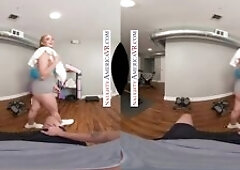 Busty babe Skylar Snow wants you to work out her tight pussy in the locker room