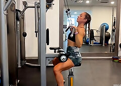 Peach Dom Working Up a Sweat