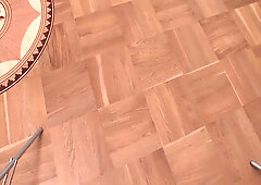 Mommy thinks that babe is learning with allies! Bizarre 3some anal double penetration Teen!